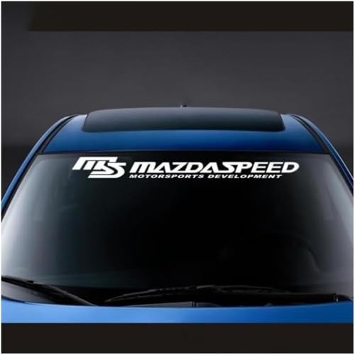 NMQDFRER Frontscheiben Aufkleber für Mazda MX-30 Electric 2020-2024,Windschutzscheiben Decal Vinyl Banner Auto Scheiben Dekoration Fahrzeug Fenster Aufkleber,A-6