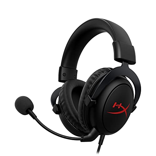 HyperXCloud Core-Gaming-HeadsetfürPC,DTSHeadphone:XSpatialAudio,Memoryschaum-Ohrpolster,robusterAluminiumrahmen