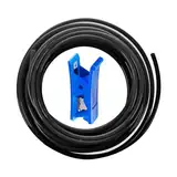 HUAZIZ 12 Meter PU Pneumatikschlauch Pneumatic Polyurethane Schlauch Flexibel Druckluftschlauch Außen 12 mm x Innen 8mm Schwarz+1 x Schlauchschneider