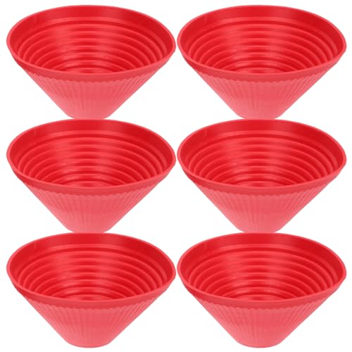 HOMSFOU 6st Flaschenöffner Aus Gummi Grip Glasöffner Flaschenöffner Pads Glasöffner-pad Konische Dosenöffner Flaschenöffner Für Arthritische Hände Öffner-greiferauflagen Fassen Essiggurke
