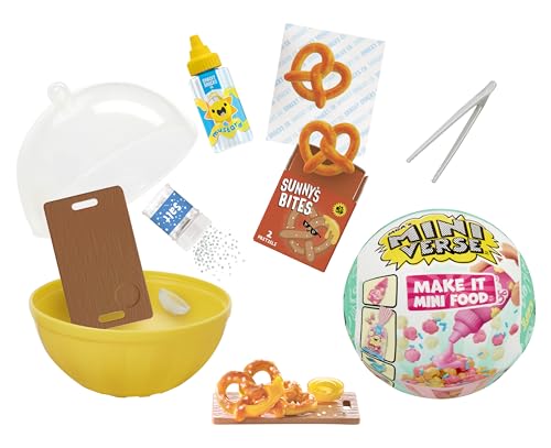 MGA's Miniverse Make It Mini Food Cafe Serie 2 - DIY Food Cafe Playset mit UV-Licht, Blindverpackung, nachgebildeten Lebensmittelzutaten und Harz - nicht essbar - geeignet für Kinder ab 8 Jahren