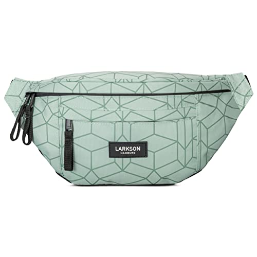 LARKSON Bauchtasche Damen & Herren Mint - Ole - Hüfttasche für Sport Outdoor Stadt - Gürteltasche Stylisch für Festival - Crossbody Bag mit Gurt - Wasserabweisend