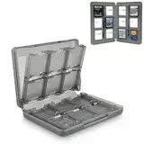 Tragbare Game Cartridge Holder Storage für 22 Spiele,Game Card Aufbewahrungs Tasche für Nintendo DS/2DS/3DS, 2 SD Karten, 2 Micro SD/TF Karten und 2 Stylus,StifteSchützendes Aufbewahrungssystem