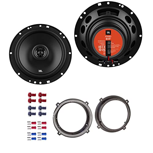 JBL Stage1 61F Lautsprecher mit Einbauset passend für KIA Sportage ab 2010 Türen vorne 400 W 165mm 2 Wege Koax