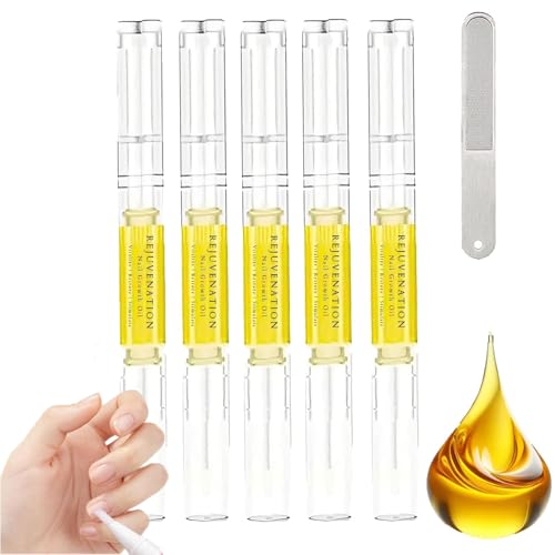 Brother Cosmetics Nail Growth Oil, Rejuvenation Nail Growth Oil, Nail Growth Oil Instant Nail Repair, Nail Oil for Growth Strength Rejuvenation, Nail Growth Oil for Strength and Moisture (5 Pcs)