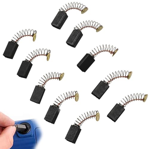 LEEQ 12 PCS Motor Kohlebürsten - Universal Kohlestifte Motor Kohlebürsten, für Elektromotoren Ersatzteilreparatur (15mm x 8mm x 5mm)