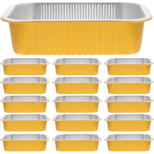Aluminiumpfannen, 25 Stück, robuste Einwegpfannen aus Alufolie zum , Braten, Chafing, 750 ml, tiefe Alufolie, Backgeschirr, Dampftischtablett, Kochgeschirr, Heißluftfritteuse Für Ofenherde (E, A)