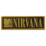 Rock Off officially licensed products Nirvana Band Logo Grunge Face Woven Patch One Size