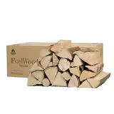 Premium Hainbuchen-Brennholz 45L – Ofengetrocknet, 25 cm Scheite, unter 15% Feuchte – Ideal für Ofen, Kamin, Grill, Barbecue & Lagerfeuer – Kaminholz, Feuerholz, Grillholz (45 Liter)