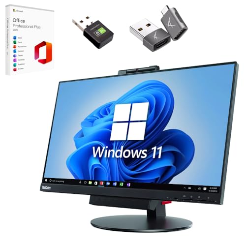 Lenovo All In One ThinkCentre TIO24 Gen3 24″ Full HD | Intel Core i5-8500T | Display Port USB 3 | 16 GB | 512 GB | 24 Zoll FullHD Webcam Windows 11 Pro (Generalüberholt)