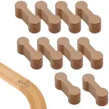 Holz-Schienen-Verbinder-Set (10 Stück) – Kompatible Gleisverbinder für Holzeisenbahnen – Passend für Brio, Lillabo, Melissa, Thomas,und weitere Marken