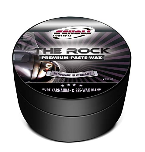 Scholl Concepts The Rock | 200ml | Premium Carnauba-Wachs | Lotus-Effekt | Handgefertigt in Remseck, Germany | 40g Carnauba-Wachs pro Dose