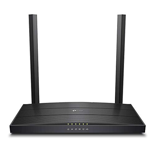 TP-Link [Neu] Archer VR400 Modem Router bis zu 100Mbps, Profil 30a, VDSL/FTTC/FTTS/ADSL, WLAN AC1200 Dual Band 2.4/5GHz, Gigabit-Ports, TP-Link OneMesh Technologie. -MIMO, Q. oS, Archer VR400 V3.0