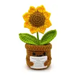 Pocket Hug Sonnenblumen Kleine Geschenke - Positive Potato Kartoffel Serien Gehäkelte Glücksbringer Gute Besserung Genesungsgeschenke Geschenke Prüfung Zeugnis Geburtstagsgeschenk Freunden Kollegen