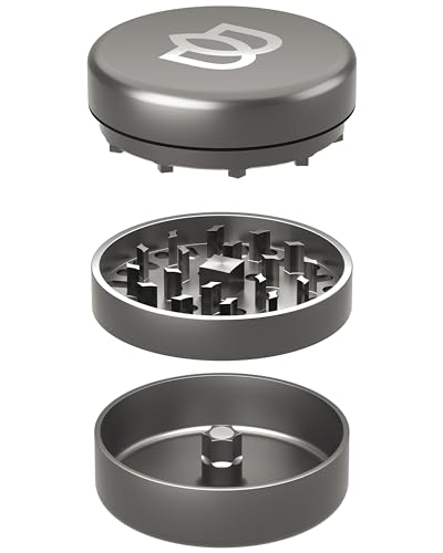 Bloomint Titan Premium Grinder Metall 62 mm, Crusher Korrosionsfrei und langlebig, Metall Grinder 3 teilig, Extra scharf