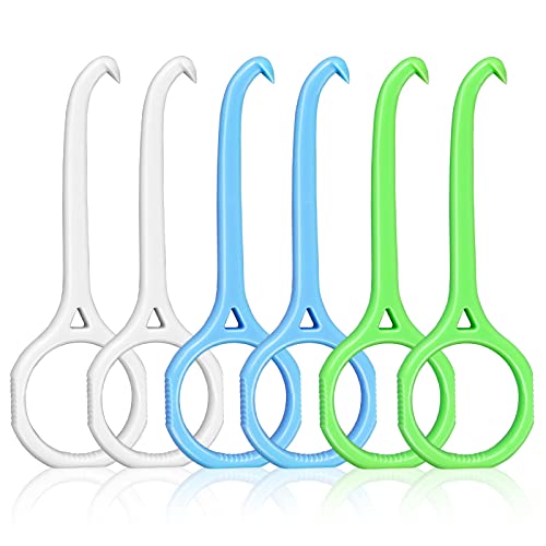 cobee Aligner Removal Tool,6 Stück Unsichtbare Zahnentfernung Aligner Chewies Removal Tool Kits Aligner Tooth Hook Oral Corrector Retainer Remover für unsichtbare Zahnspangen(rutschfest, 3 Farben)