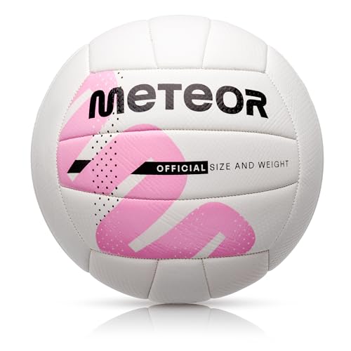 meteor® Volleybälle Größe fur Kinder Jugend und Damen ideal auf die Kinderhände abgestimmt idealer Volleybälle für Ausbildung weicher Volleyball mit griffiger Oberfläche