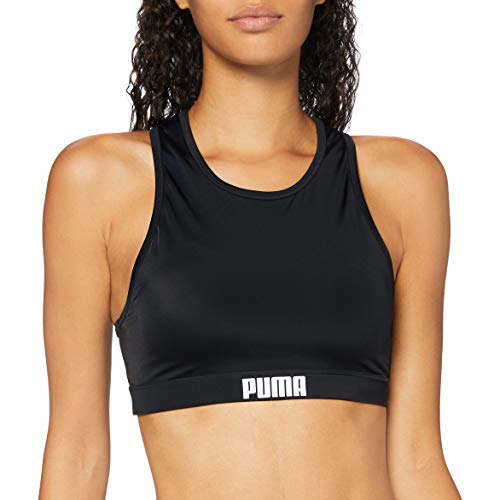 PUMA Damen High Nck T Badebekleidung, Schwarz, L EU