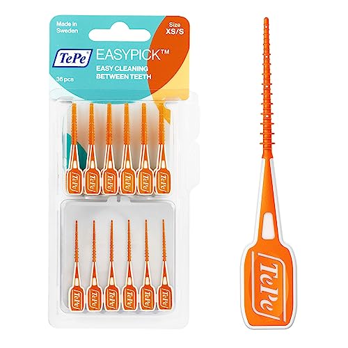 TePe EasyPick Dental Stick XS/S / 1 x 36 Stück inklusive praktischem Taschenetui / Für eine einfache, tägliche Anwendung zwischendurch und unterwegs