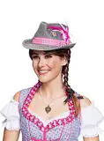 Bayernhut Moni Trachtenhut Oktoberfest Dirndl Hut Wiesn (Pink)