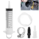 UVVRUR 100ml Spritze, 50cm Schlauch, Bremsenentlüftung für Fahrrad, Motorrad, Roller, Quad, Bremssystem-Reparatur, Ölspritze, Absaugspritze, Getriebeöl, Futterspritze, Kunststoff