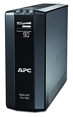 APC by Schneider Electric Back UPS PRO USV 900VA Leistung - BR900G-GR - inkl. 150.000 Euro Geräteschutzversicherung (5-Schuko Ausgänge, Stromsparfunktion, Multifunktionsdisplay)