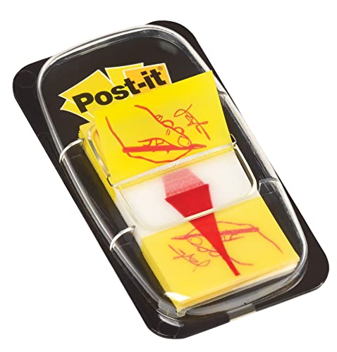 Post-it Index Haftstreifen Medium mit Unterschrifts-Symbol, 50 Haftstreifen