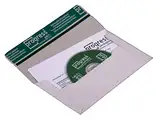 Progress PP C06.01 Vollpappe CD-Mailer DIN DL 218 x 122 mm (Innenmaß) weiß QUER+ Fenster ** Verpackungseinheit: 100 Stück **