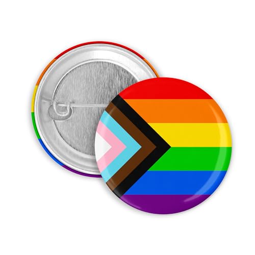 3x Pride Buttons | 25mm (Pride Progress)