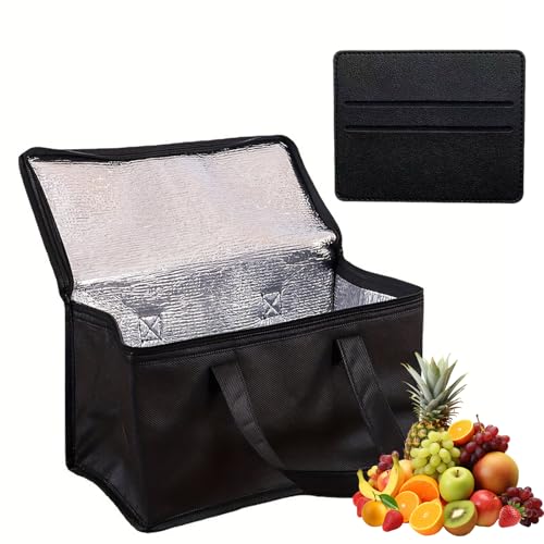 Kühltasche Faltbar Kühltasche Groß Thermotasche Kühltasche Auto Isoliertasche Wiederverwendbare Faltbar Einkaufstasche Kühlbox für Picknick Thermotasche für Camping BBQ Reisen Auto
