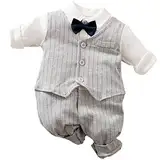 XiinxiGo Baby Junge Gentleman Smoking Neugeborenen Anzug Taufe Hochzeit Babykleidung Taufbekleidung,0 Months-3 Months,Style 2