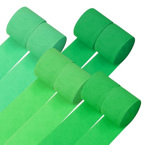 8 Grüne Papierrollen, Lange Krepppapierrollen, Ballonbänder, Geburtstags-Arrangement-Papierrollen, Party-Veranstaltungsort-Dekoration, Verwendet Für Geburtstags- Und Hochzeitsfeier-Dekorationen