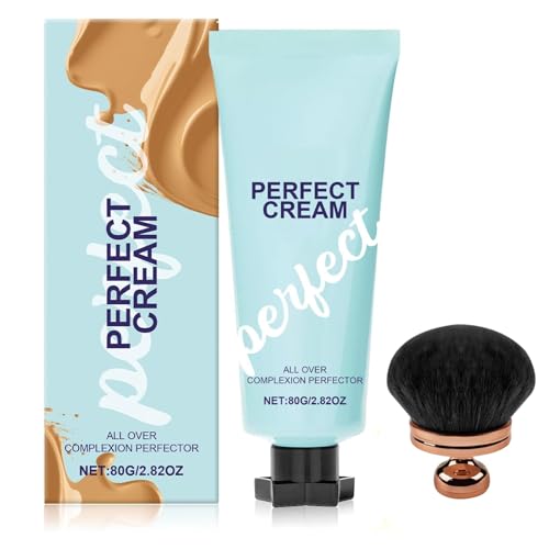 All Over Complexion Perfector, mit bürsten, Body Coverage Perfector für Beine, Long-Lasting CC Cream Foundation, Waterproof Skin Tint, Hydrating Full Coverage Concealer (Medium)