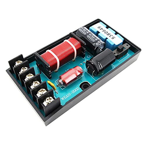 VOANZO 120W-220W Lautsprecher Crossover 2 Way Crossover Hoch- und Niederfrequenz Crossover Crossover Punkt 3000Hz für HI-FI Bücherregal-Lautsprecher, Center-Lautsprecher, Surround-Lautsprecher