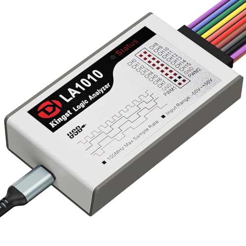 innomaker LA1010 USB Logic Analyzer 16 Input Channels 100MHz with The PC Software Handheld Instrument,Support Windows (32bit/64bit),Mac OS,Linux