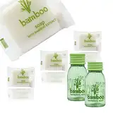 Hotel Set Bamboo Shampoo&Duschgel 20ml 100 Stk und Seife 13g 100Stk Kosmetikset