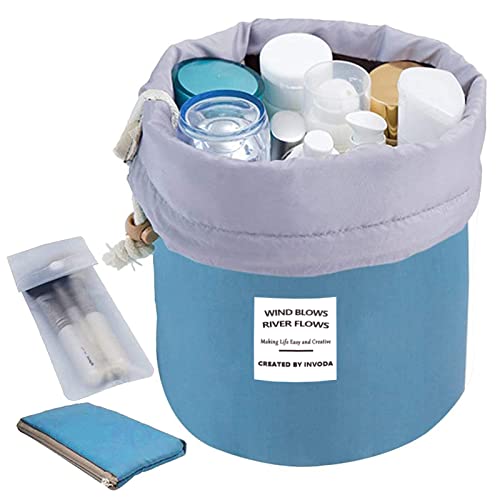 Wasserdicht Kosmetik Organizer Bag Fällen Kulturbeutel mit Aufhängung Hoo 4 Farbe blau