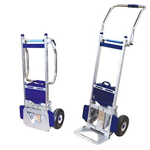 BT4LIFT Treppensteiger elektrisch 200kg ZW7200G Sackkarre sichere Bremsen, Lithium-Batterie, spezielle für Lieferanten und Umzugshelfer, Waschmaschine, Umzugskartons, aus Aluminium.