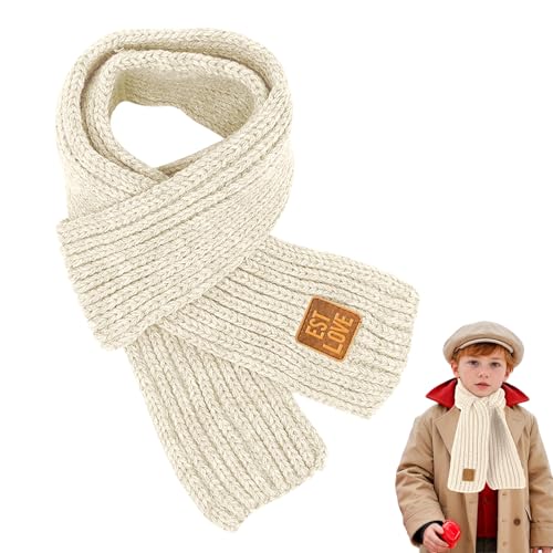 RCYHCY Jungen Mädchen Schals, Kinder Strickschal Winter, Warme Stricken Schal, Kinder Strickschal Wollschal, Winter Strickschal für Mädchen und Jungen, Nackenwärmer Für Jungen Mädchen (C)