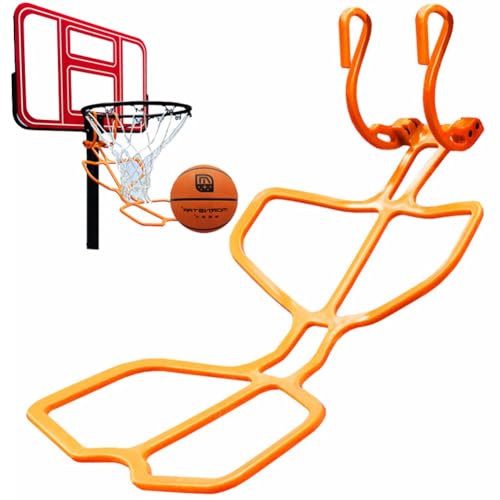Basketball-Rücklaufaufsatz – robuster Rebounder für verbessertes Training, verbessert die Schussgenauigkeit mit Ballrücklaufsystem, ideal für Solo-Übungen
