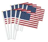 25 Stück USA Handheld Flagge,Amerikaner Dekor Hand gehalten Hold Fahne, Dekoration Banner hand U.S.A