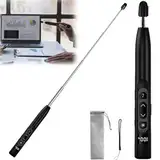 Presenter mit Laserpointer, Präsentationsfernbedienung mit Zeigestab Ausziehbar, Powerpoint Fernbedienung, Pointer für Präsentationen, Laserpointer Präsentation, für Klassenzimmer Hörsaal Büro