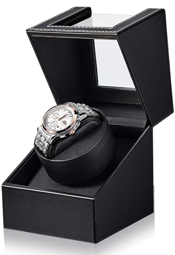 Uhrenbeweger 1 Uhr Automatik Uhrenbeweger: LOSGATOS Watch Winder für Automatikuhren mit Batteriebetrieb oder Netzteil Uhrendreher für Herren und Damen
