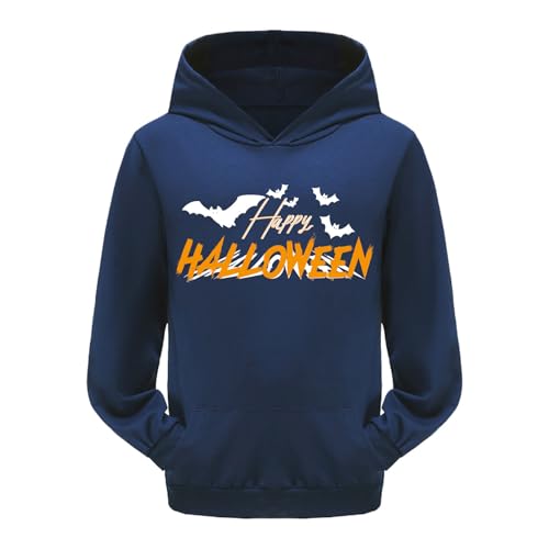 Halloween Hoodie Mädchen Pullover Langarm Shirt Rundhals Lässiger Pulli Freizeit Mode Sportshirt Oberteile Y2k Streetwear Baggy Soft Langarmshirts Casual Weiches Tops