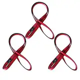 FORBELL Nylon Kletterschlinge, 18mm Nylon Sling Runner für Klettern, Schaukeln, Baumarbeiten, Outdoor-Aktivitäten (60 cm, Rot (3 Stück))