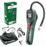 Bosch elektrische Fahrradpumpe/Luftpumpe/Mini Kompressor EasyPump (3,0 Ah Akku, 3,6 Volt, Autostop-Funktion, 150 PSI, 10,3 bar, LED, über USB-C® wiederaufladbar, im Karton)