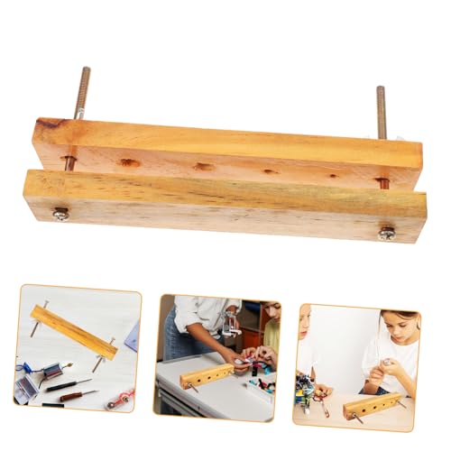 MOLUCKFU Perforiertes Sperrholz Laborinstrument Lehrmittel Aus Holz Experimentelle Ausrüstung Laborzubehör Beige Stahl