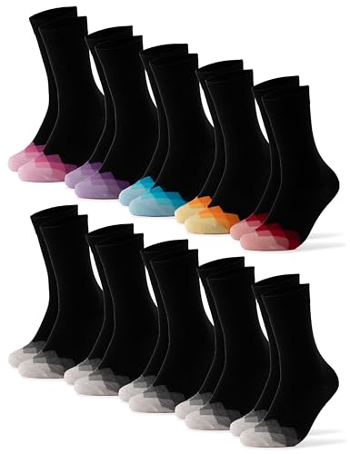 Occulto Damen Bunte Socken 10er Pack (Modell: Evelin) Mix1 35-38