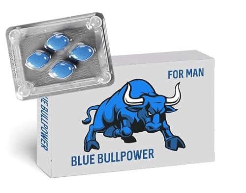 Blaue Lustpillen für den aktiven Mann - hochdosierte Tabletten mit Sofortwirkung, extra stark und abgestimmt auf die Bedürfnisse für Männer mit Ginseng und Avena Sativa - Blue Bullpower