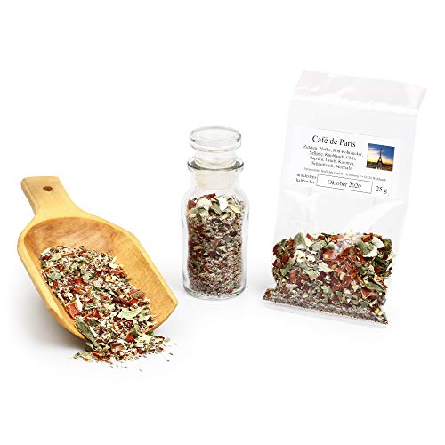 Cafe de Paris Gewürzmischung für Dips, Kräuterbutter Gewürz Cafe de Paris Würzmischung Französisch, Grillgewürz, Fisch & Fleischgewürz glutenfrei, 25g